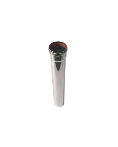 TUBO EXT.PELLET A.INOX 0.5MT D 80MM